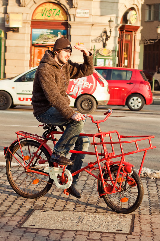 Piros bicikli