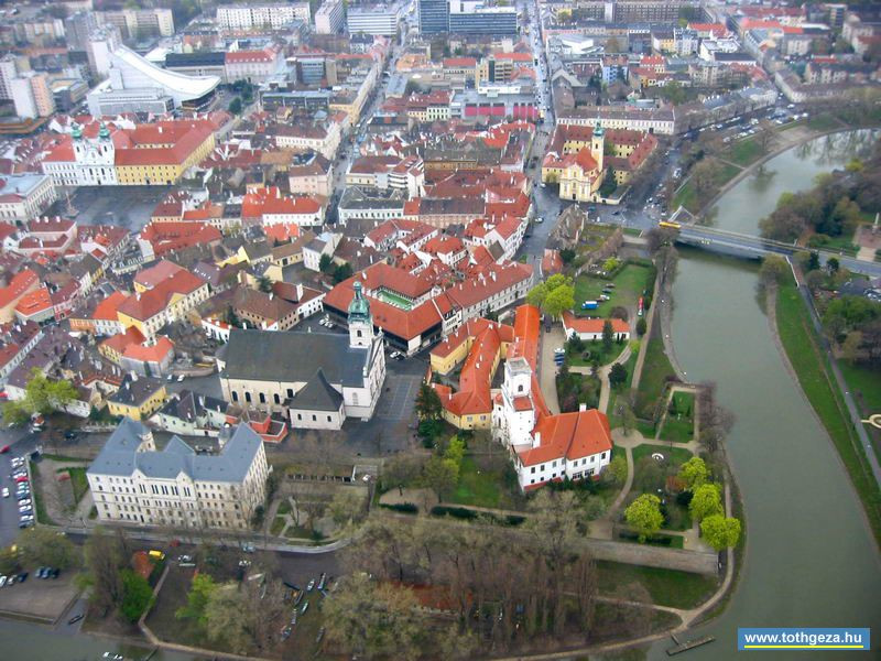 Győr belváros látkép