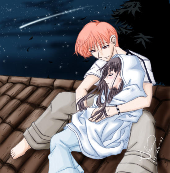 KyouxTooru  Under the stars by LadyShieru