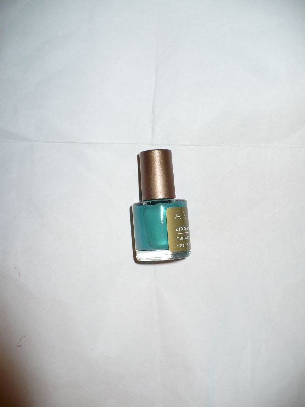 Körömlakk Avon Arabian glow teal infusion P1070927