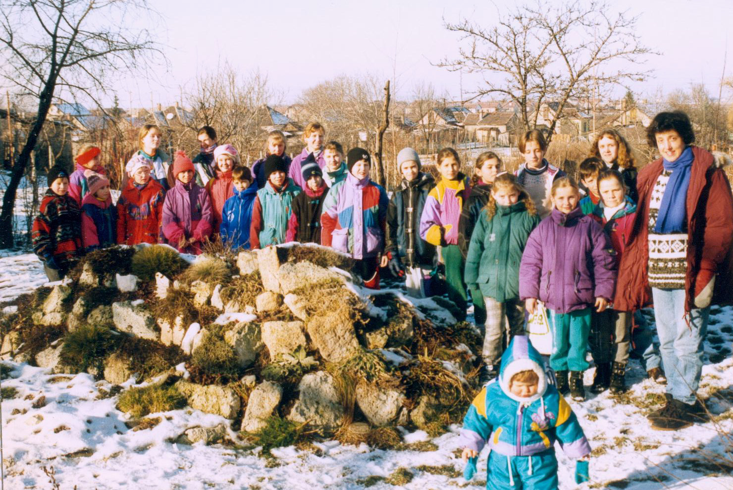 1998. február körül a szentpéteri hittanosokkal 2