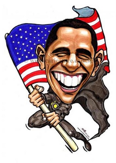 caricature of barack obama 280105 (Medium)