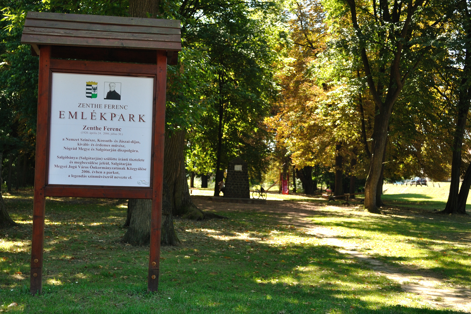 Zenthe Ferenc emlékpark