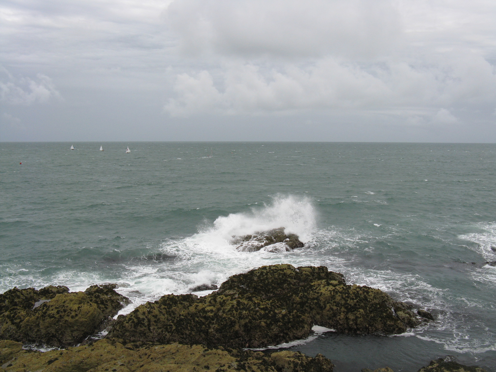 Waves on the rock