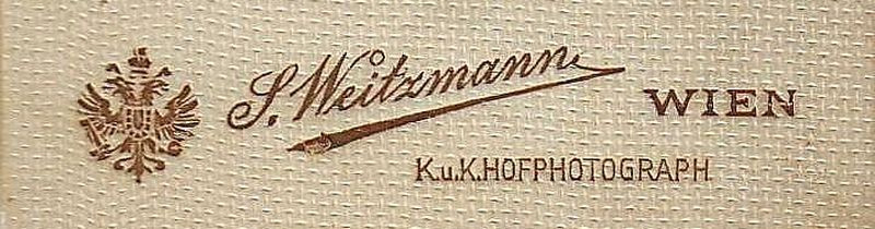 Weitzmann S. Wien X. K.u.K. Hofphotograph