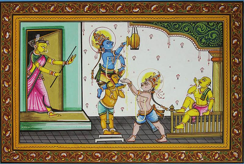 shri krishna and balarama stealing butter with pm13 (Medium)