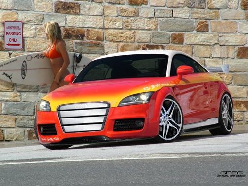 piros audi tt