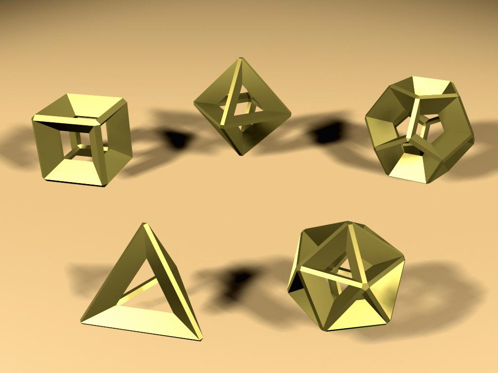 Platonic polyhedrons