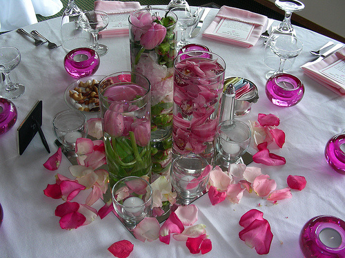 pink-petals-centerpiece