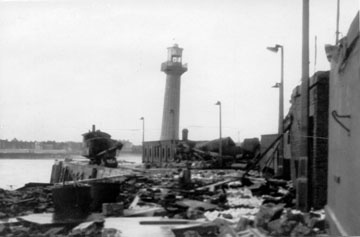 Leaning lighthouse