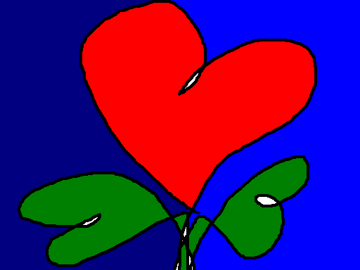Szív virág