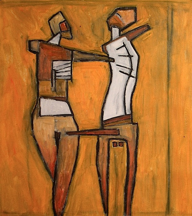 29 kilégzés-belégzés 6, olaj, vászon, 45x40cm, 2004