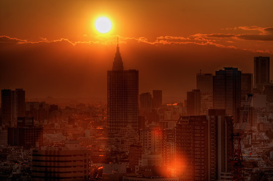 2238308-2-apocalyptic-sunset-over-shinjuku-tokyo-japan