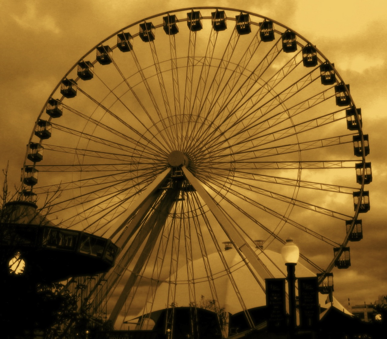 wheel against the sky