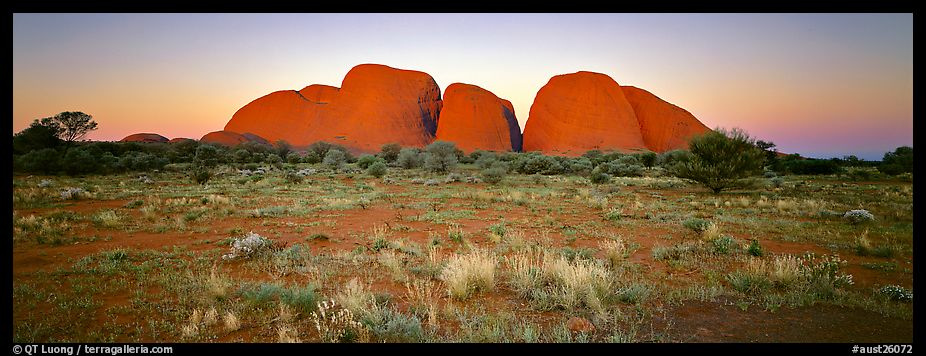 Olgas with sunset glow.