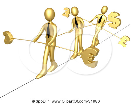 31980-Clipart-Illustration-Of-Three-Gold-Business-People-Walking