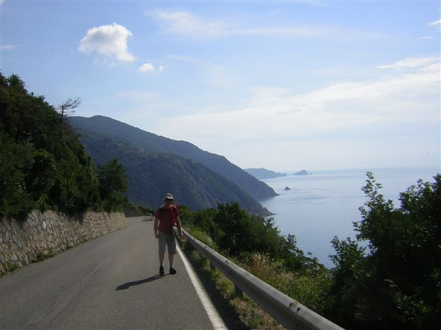 riomaggiore felé a parkolóból