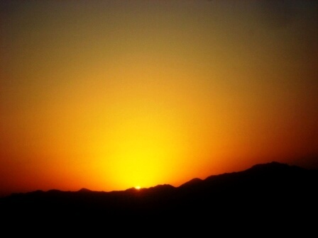 napkelte Szaud Arábia felől