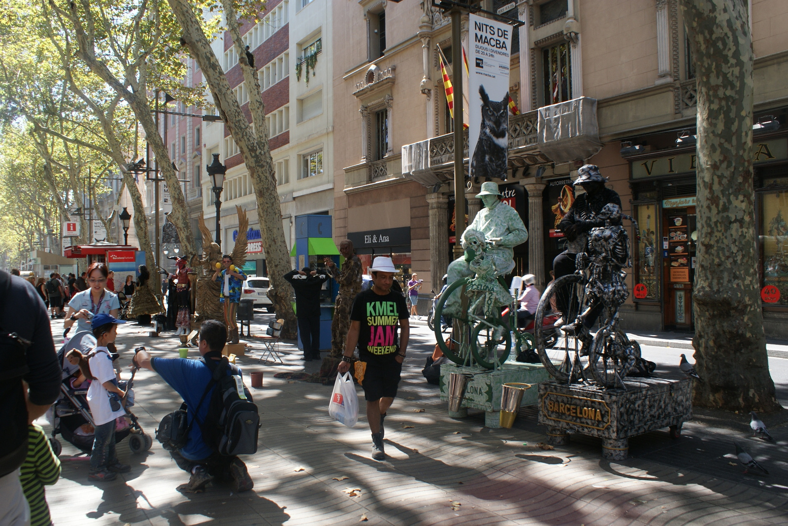 bicikliző halálok La Rambla Barcelona