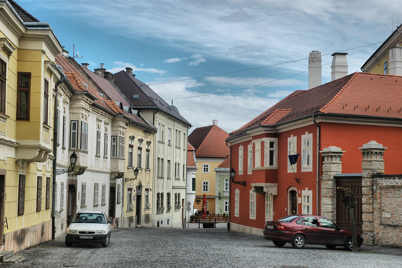 Színes házak Győrben