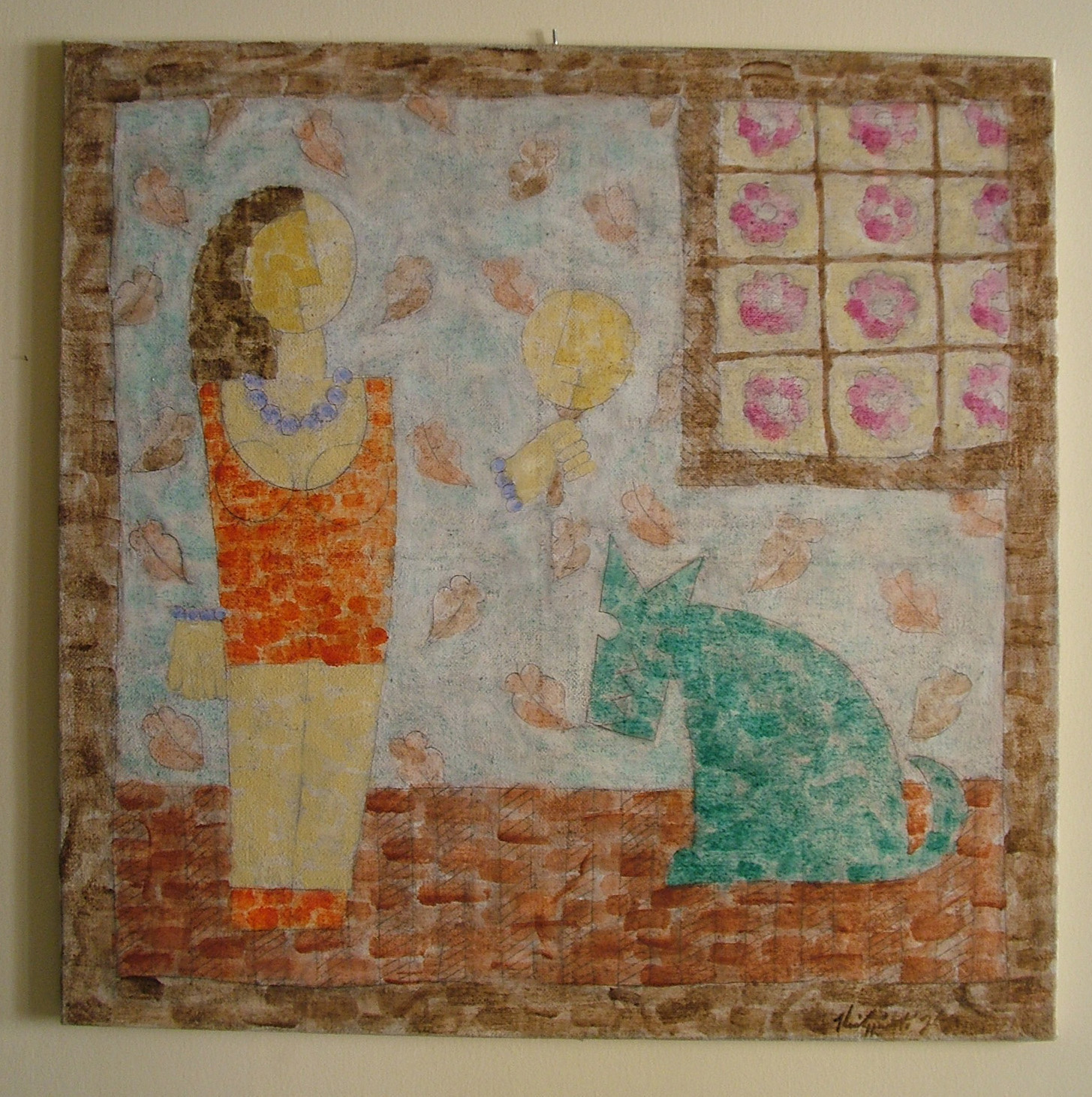 034. Interieur 1. (100 x 100 cm.)