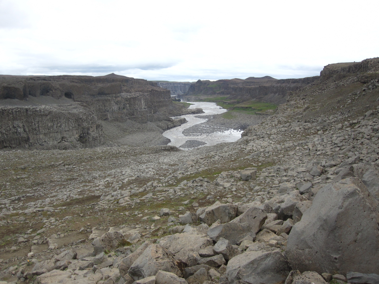 44 A Jökulsá á fjöllum folyó kanyonja