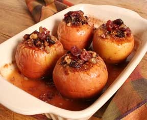 baked apple raisins