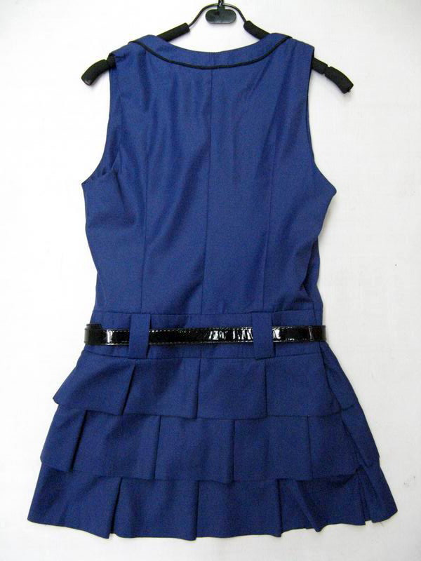 90924C-50A  D&G BLUE COTTON DRESS SIZE 2 4 6 (BACK) PRICE USD45