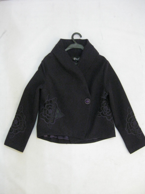 91021A-42A  D &G  PURPLE WOOL JACKET SIZE 2 4 6 PRICE USD42