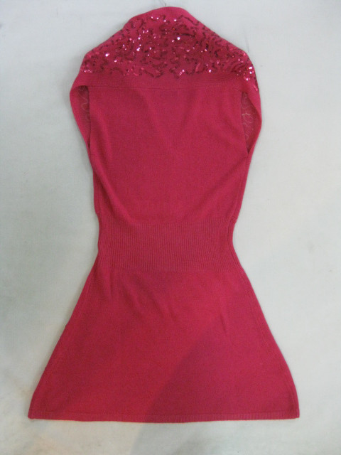 91013A-14   PRADA RED KNITTING DRESS SIZE 2 4 6 PRICE USD39  .