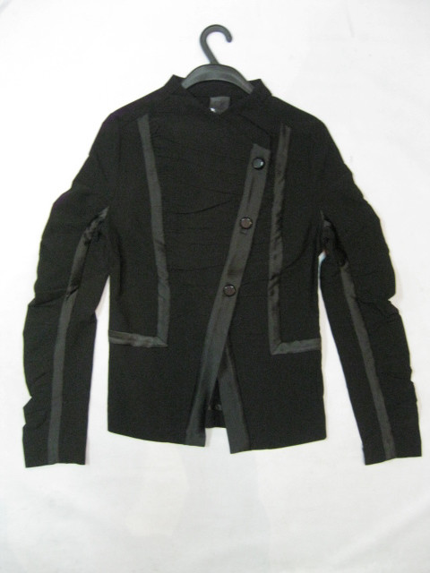 91014A-04 CK BLACK TERYLENE COAT SIZE 2 4 6 PRICE USD45