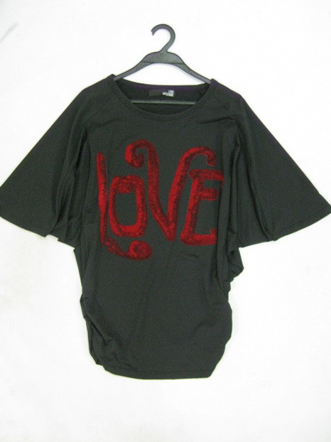 90923A-15A LOVE MOSCHINO BAO BLACK COTTON TOP SIZE 2 4 6 PRICE U