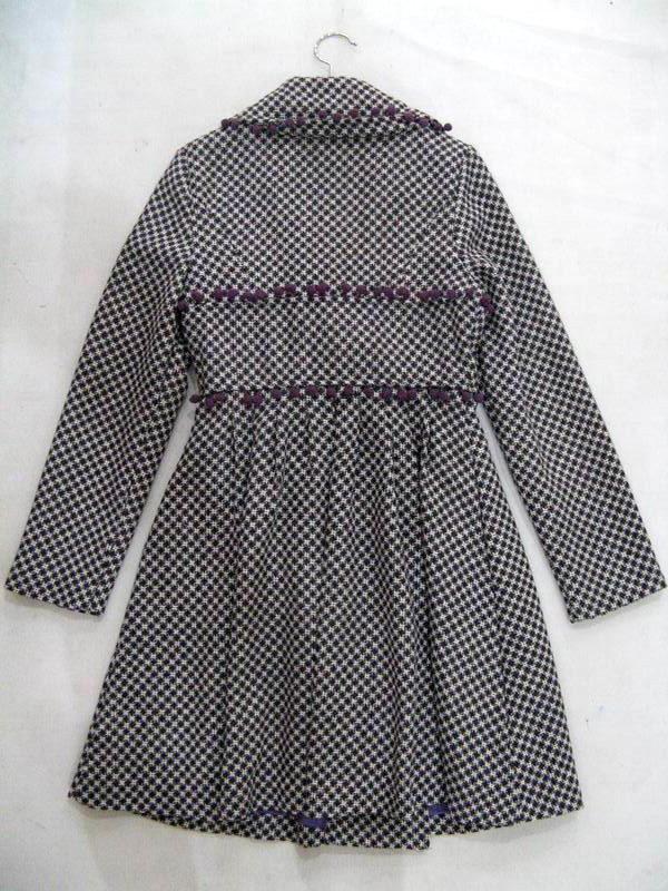 90926B-17A MOSCHINO PURPLE  WOOL&COTTON DUSTCOAT SIZE 36 38 40 (