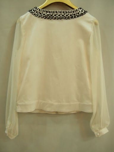 90715E-22 KENZO WHITE COTTON&POLYESTER COAT SIZE 34 36 38(BACK) 