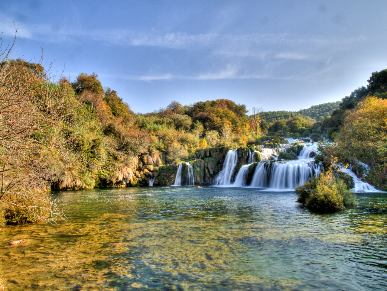 Vízesés a Krka folyón