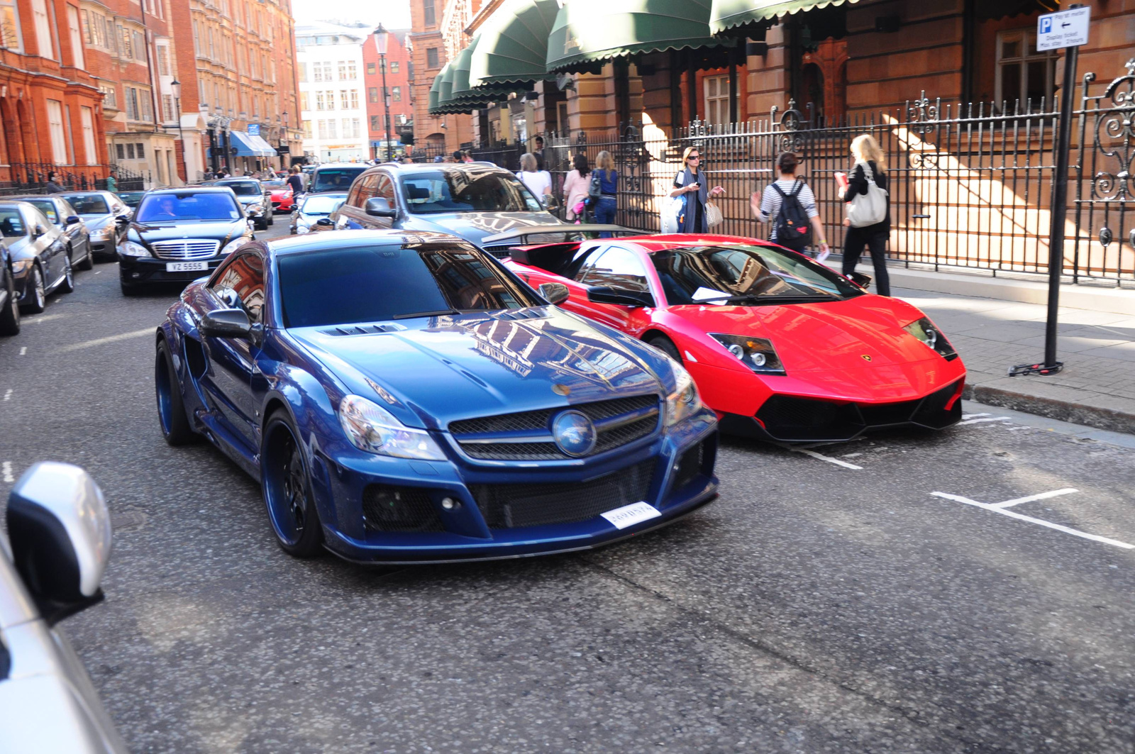 Mercedes SL FAB Design & Lamborghini SV