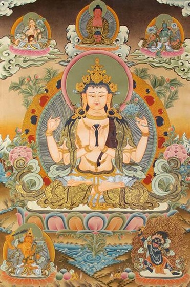 chenrezig shadakshari lokeshvara tq80 (Medium)