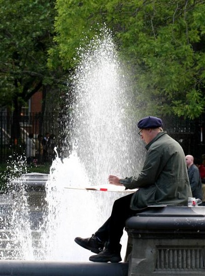 43781007.050523045WatercoloringtheWashingtonSquareParkArch1 (Med