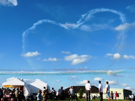 Frecce Tricolori - szivecskét rajzoltak :)